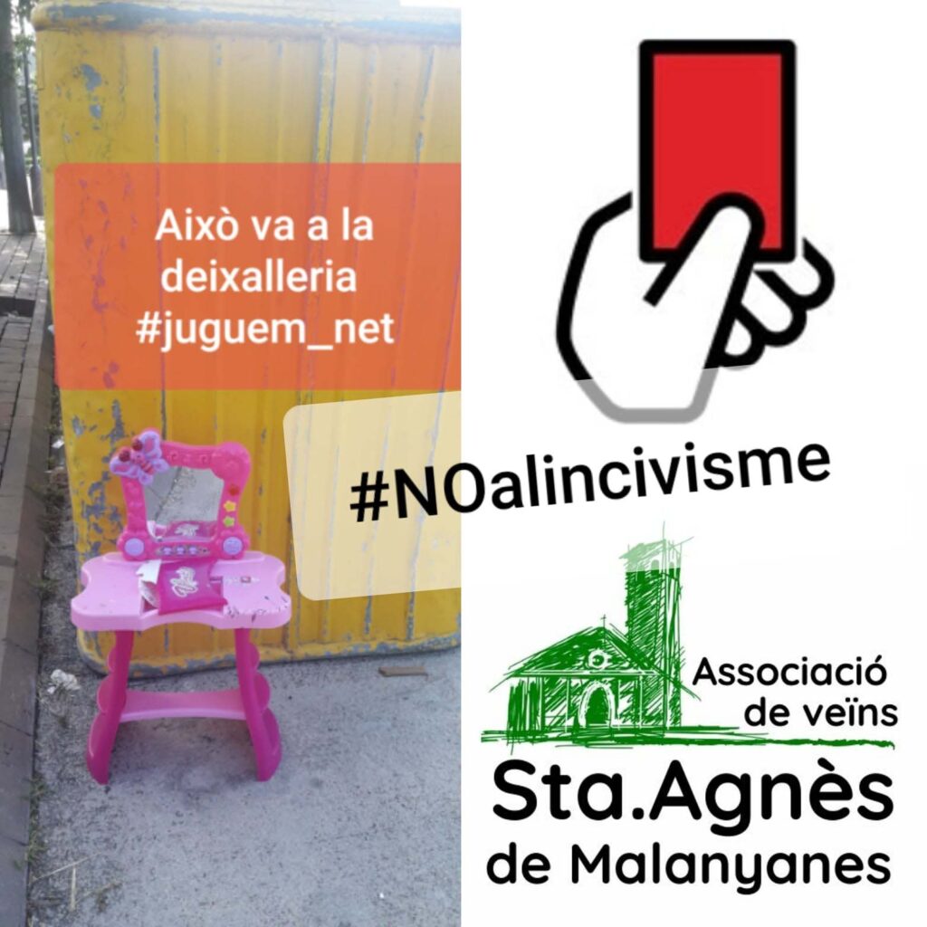 Campanya de l’Associació de Veïns contra l’incivisme